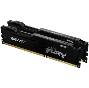 Kingston FURY Beast Black - 16GB (2x8) DDR3, 1600MHz, CL10, DIMM; KF316C10BBK2/16