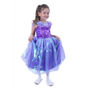 Rappa Dětský kostým fialová princezna (M); 205147
