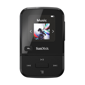 SanDisk MP3 Clip Sport Go2 32 GB, černá; SDMX30-032G-E46K