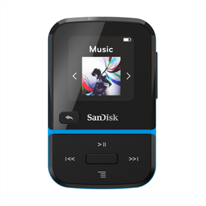 SanDisk MP3 Clip Sport Go2 32 GB, modrá; SDMX30-032G-E46B
