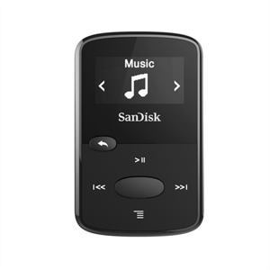SanDisk MP3 Clip Jam 8 GB MP3, černá; SDMX26-008G-E46K