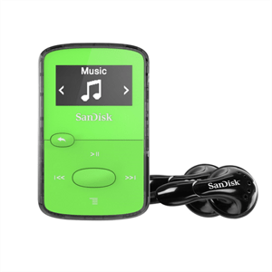 SanDisk MP3 Clip Jam 8 GB MP3, zelená; SDMX26-008G-E46G