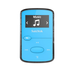 SanDisk MP3 Clip Jam 8 GB MP3, modrá; SDMX26-008G-E46B