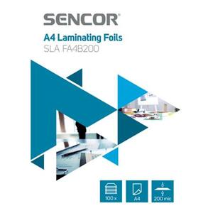 Sencor SLA FA4B200 Laminovací fólie A4 200mic 100ks; 45015625