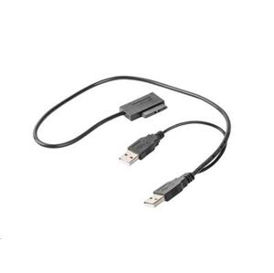 Kabel CABLEXPERT externí adaptér USB na Slim SATA SSD, DVD; A-USATA-01