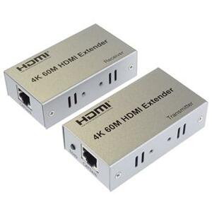 PremiumCord 4K HDMI extender na 60m přes jeden kabel Cat5e/Cat6; khext60-1