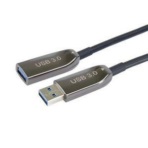 PremiumCord USB 3.0 prodlužovací optický AOC kabel A/Male - A/Female  50m; ku3opt50