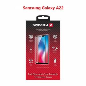 Swissten sklo full glue, color frame, case friendly Samsung A225 Galaxy A22 černé; 54501796
