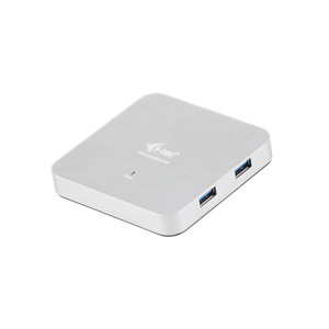 i-Tec USB 3.0 Hub 4-Port Metal s napájecím adaptérem; U3HUBMETAL4