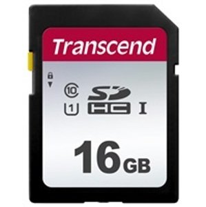 Transcend SDHC karta 16GB 300S, UHS-I U1 (R:95/W:45 MB/s); TS16GSDC300S