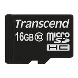 Transcend MicroSDHC karta 16GB Class 10, bez adaptéru; TS16GUSDC10