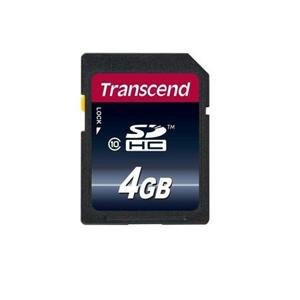 Transcend SDHC karta 4GB Premium, Class 10; TS4GSDHC10