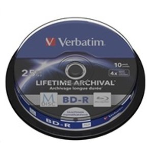 Verbatim MDisc BD-R(10-pack)Spindle/4x/25GB 43825; 43825