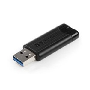 Verbatim Flash Disk 64GB PinStripe USB 3.0, černá 49318; 49318