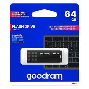 GoodRam UME3 64GB USB 3.0 Black; UME3-0640K0R11