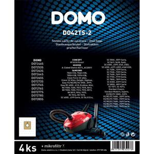 DOMO - Sada text. sáčků do vysavače 3-4l, 4ks ; DO42TS-2