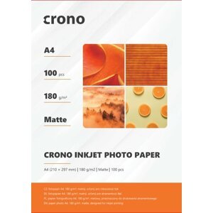 Crono PHPM4A, fotopapír matný, A4, 180g, 100ks; PHPMA4-100