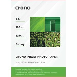 Crono PHPL4A, fotopapír lesklý, A4, 230g, 100ks; PHPLA4-100