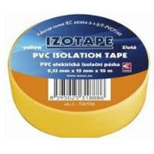 PremiumCord Izolační páska PVC 15/10 žlutá; zvpep05