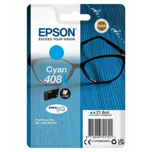 Epson Singlepack Cyan 408L DURABrite Ultra Ink; C13T09K24010