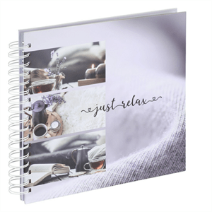 Hama album klasické spirálové RELAX - Just Relax 28x24 cm, 50 stran, bílé listy; 7249