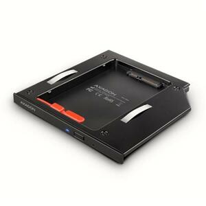 Axagon RSS-CD09 rámeček pro 2.5" SSD/HDD do DVD slotu, 9.5 mm, LED, hliník; RSS-CD09