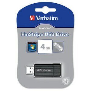 Verbatim Store 'n' Go PinStripe 4GB černý; 49061