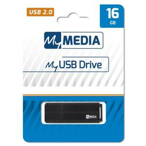 Verbatim 16GB USB Flash 2.0 MyUSB Drive černý, My Media; 69261