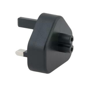 Zásuvkový konektor Typ G (UK) pro USB-C nabíječky, černá; ADPL-FCXB-UK