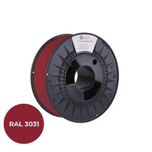 C-TECH Premium Line - tisková struna (filament), PLA, orientální červená, RAL3031, 1,75mm, 1kg; 3DF-P-PLA1.75-3031