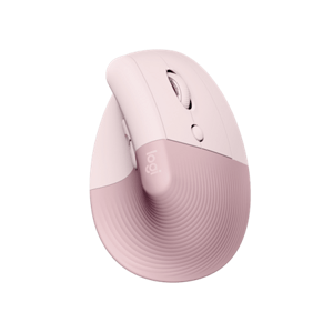 Logitech Lift Vertical Ergonomic Mouse, růžová; 910-006478