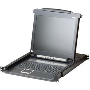 Aten Console, 17" LCD, rack 19", klávesnice, touchpad; CL-1000MA