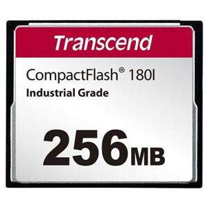 Transcend 256MB INDUSTRIAL TEMP CF180I CF CARD, (MLC) paměťová karta (SLC mode), 85MB/s R, 70MB/s W; TS256MCF180I
