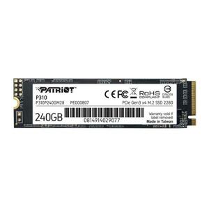 Patriot P310/240GB/SSD/M.2 NVMe/3R; P310P240GM28