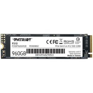 Patriot P310 960GB SSD / Interní / M.2 PCIe Gen3 x4 NVMe 1.3 / 2280; P310P960GM28