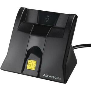 Axagon CRE-SM4N, USB-A StandReader čtečka kontaktních karet Smart card (eObčanka), kabel 1.3m; CRE-SM4N