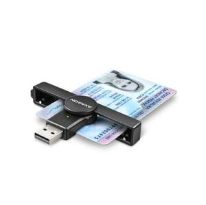 Axagon CRE-SMP1A, USB-A PocketReader čtečka kontaktních karet Smart card (eObčanka); CRE-SMP1A