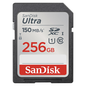 SanDisk Ultra 256 GB SDXC Memory Card 150 MB/s; SDSDUNC-256G-GN6IN