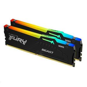 Kingston FURY Beast EXPO/DDR5/64GB/6000MHz/CL36/2x32GB/RGB/Black; KF560C36BBEAK2-64