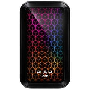 ADATA External SSD 512GB SE770G USB 3.0 černá/žlutá LED RGB; ASE770G-512GU32G2-CBK