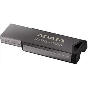 ADATA Flash Disk 64GB UV355, USB 3.2 , kovový šedá; AUV355-64G-RBK