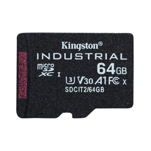 Kingston MicroSDXC karta 64GB microSDXC Industrial C10 A1 pSLC Card Single Pack; SDCIT2/64GBSP