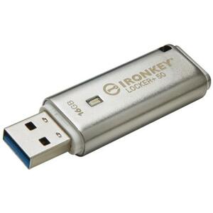 Kingston Flash Disk IronKey 16GB IKLP50 Locker+ 50 AES USB, w/256bit Encryption; IKLP50/16GB