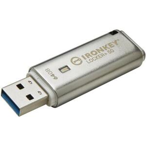 Kingston Flash Disk IronKey 64GB IKLP50 Locker+ 50 AES USB, w/256bit Encryption; IKLP50/64GB