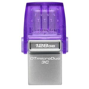 Kingston Flash Disk 128GB DataTraveler microDuo 3C 200MB/s dual USB-A + USB-C; DTDUO3CG3/128GB