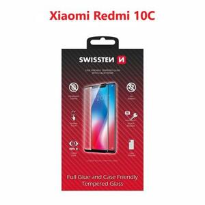 Swissten sklo full glue, color frame, case friendly Xiaomi Redmi 10C černé; 54501833