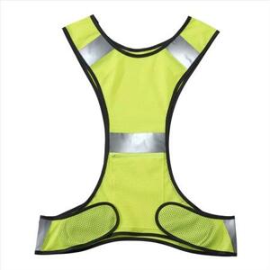 Hama reflexní vesta pro běžce/chodce/cyklisty, s kapsou, nastavitelná velikost, neonově žlutá; 178132