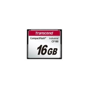 Transcend CompactFlash Card CF180I, 1GB, SLC mode WD-15, Wide Temp.; TS1GCF180I
