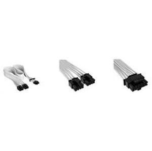 Corsair Premium Individually Sleeved 12+4pin PCIe Gen 5 12VHPWR 600W cable, Type 4, WHITE; CP-8920332