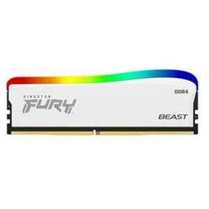 Kingston FURY Beast White DDR4 32GB (Kit 2x16GB) 3200MT s DIMM CL16 RGB SE; KF432C16BWAK2/32